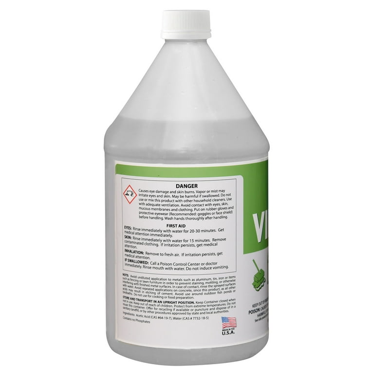 Adios! 30% Vinegar for Cleaning Home - All Purpose Vinegar, Thirty Percent Concentrate Makes 3 Quarts of White Cleaning Vinegar (16oz)