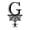G, variant on 2024 Fall Clearance Halloween 26 Letter Decoration Hang Tag, Spider Hang Tag