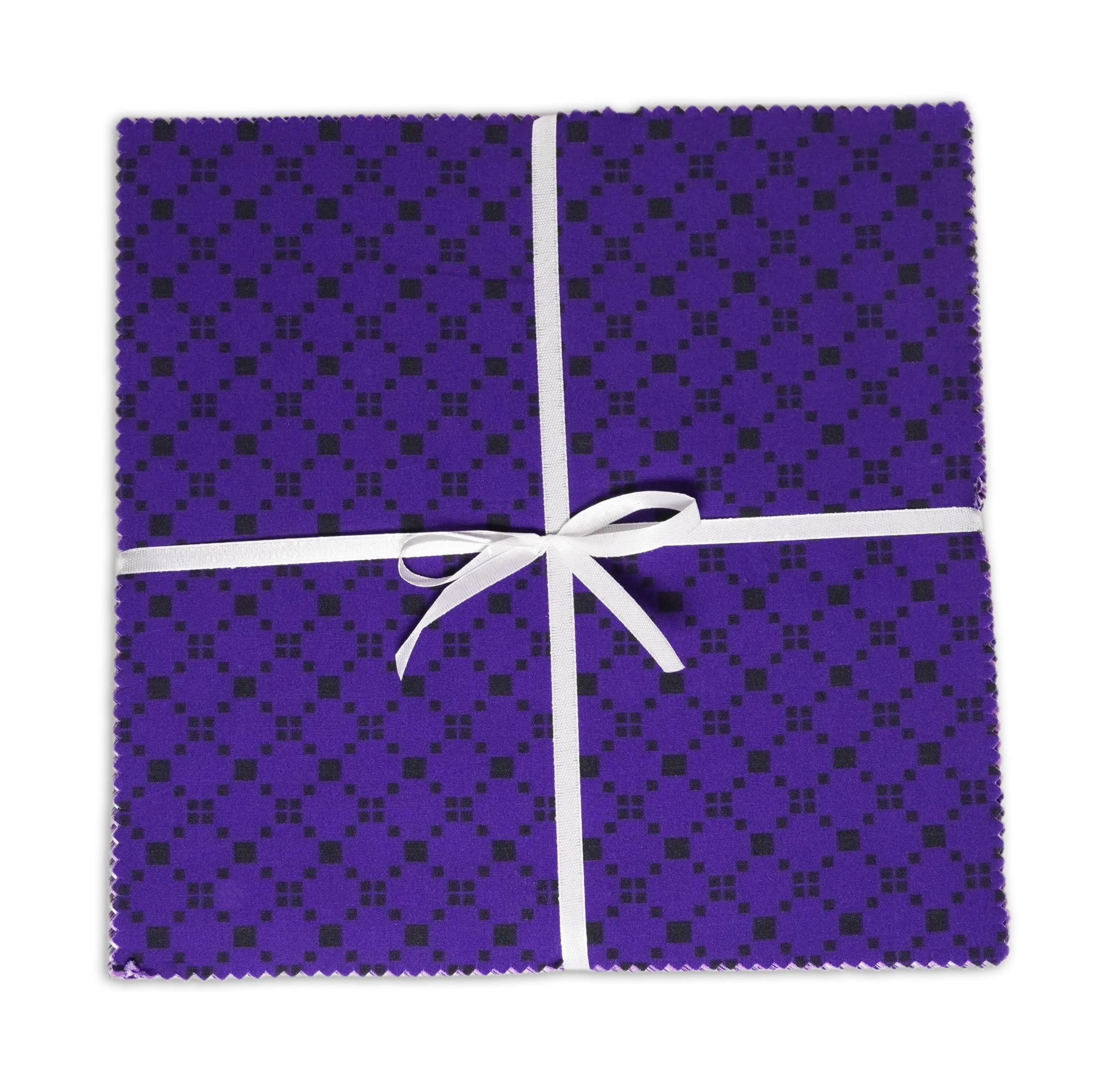 Soimoi Precut 10-inch Geometric & Floral Prints Cotton Fabric Bundle Quilting Squares Charm Pack DIY Patchwork Sewing Craft