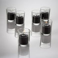 thumbnail image 4 of Richland Votive Candles & Eastland Clear Petite Hurricane Votive Holders Black Unscented Set of 12, 4 of 5