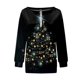 thumbnail image 2 of Gibobby Túnica de moda Sudadera sin capucha superior Estampado de moda para mujer Manga larga Cremallera Moda al libre Top casual, atlético y Y2K (Negro, S), 2 of 4