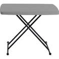 thumbnail image 2 of Iceberg IndestrucTable TOO Personal Folding Table Rectangle Top - X-shaped Base - 30" Table Top Length x 20" Table Top Width - 28" Height - Charcoal, 2 of 4