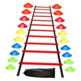 thumbnail image 3 of Almencla Agility Ladder Balance Foot Exercise Coordination Workout Training Equipment Red, 3 of 8