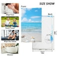 thumbnail image 2 of Seashells on Beach Blue Sky Cotton Face Towels Absorbent Hand Towel Soft Bathroom Towel for Kitchen Hotel Decoration, 2 of 7