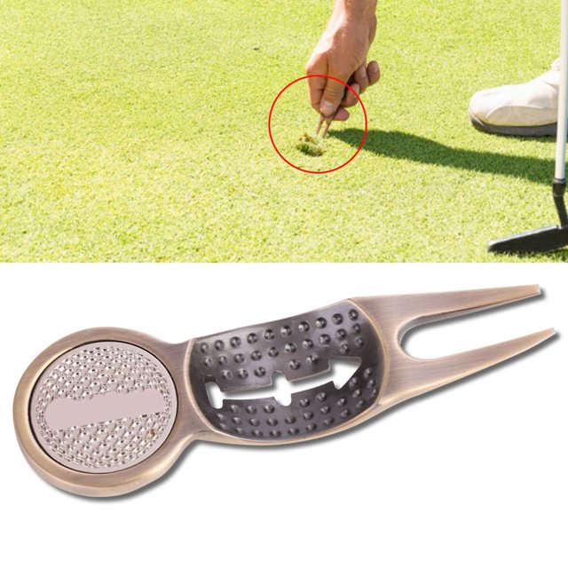 Marcador de pelota de golf multifunción de 34x12in herramienta de reparación de chuletas para uso en campos de golf Fugacal Otros
