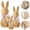 C, variant on New! Rattan Effect Resin Easter Bunny Figurines Decor Wicker Easter Bunny Garden Statue With Bow For Spring Table Centerpieces Indoor Outdoor Patio Yard