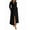Black, variant on Shirt Dresses for Women Casual Long Sleeve Button Down Maxi Dresses White L