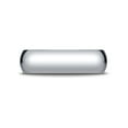 thumbnail image 2 of Mens 18K White Gold, 6.0mm Traditional Dome Oval Wedding Band (sz 9), 2 of 3
