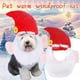 thumbnail image 2 of Mascota Tela de Navidad Decoración de mascotas Sombrero de Papá Noel Bufanda de gato Perro Sombrero de animal pequeño (S), 2 of 5