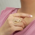 thumbnail image 3 of JeenMata Infinity Love Pendant Necklace - Meaningful Jewelry for Her - Anniversary Gift in 18K Yellow Gold Plated, 3 of 6