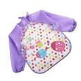 thumbnail image 4 of TureClos Lovely Long Sleeve Waterproof Baby Feeding Smock Plastic Coverall Baby Bib, 4 of 6