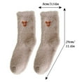 thumbnail image 2 of E 2Pc Fleece-Lined Thermal Socks, Extra Thick Warm Winter Socks For Women With Plush Interior And Mid-Calf Height For Extreme Cold And Sleeping, 2 of 7