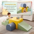 thumbnail image 5 of Climb & Crawl Activity Play Set - 4-Piece Climbing Soft Foam Block Play Structures for Toddler Infant Development, Color Coordination, Motor Skills (Multicolor-A), 5 of 6