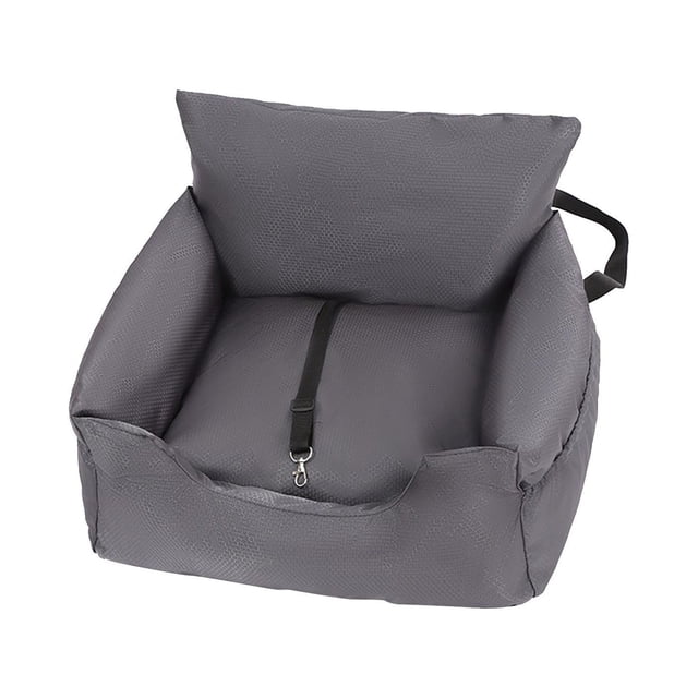 Asiento de coche para perro, asiento r para mascotas, portabebés Oxford, costura fija, parte inferior antideslizante Gris Yuyangstore Asiento elevador