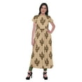 thumbnail image 1 of Moomaya Kurta à Manches Courtes Imprimée pour Femmes, Kurti à Fente avant, Vêtements d'Été, 1 of 5