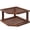 Brown, variant on Bamboo Corner Shelf,2 Tier Plate Organizer for Cabinet and Countertop,Pantry Dish and Spice Rack for Kitchen
