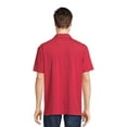 thumbnail image 4 of George Men’s & Big Men's Striped Jersey Knit Polo Shirt with Short Sleeves, Sizes S-3XL, 4 of 5