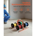thumbnail image 4 of VEVOR Wire Spool Rack, 100 lbs Capacity, Smart Hand Caddy, Heavy-Duty Steel Wire Dispenser Holder for Up to 8 Spools,MAX 9.45 in Diameter,Easy Lift Design for Electrical Industrial and Retail Use, 4 of 9