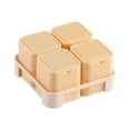 thumbnail image 3 of Dailihome 4 Pack Silicone Ice Cube Trays with Lids, Reusable Small Ice Molds with Storage Base for Freezer, Easy Release Stackable Maker Kit for Home Party, 4.33x2.17 in, 3 of 6
