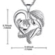 thumbnail image 3 of Mothers Day Gifts For Mom Heart Necklaces For Women, 3 of 3