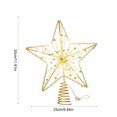 thumbnail image 3 of Christmas Tree Topper Star LED Lighted Five Point Star Decoration Battery Operated Tree Topper For Christmas Tree Holiday Home Decor, 3 of 6