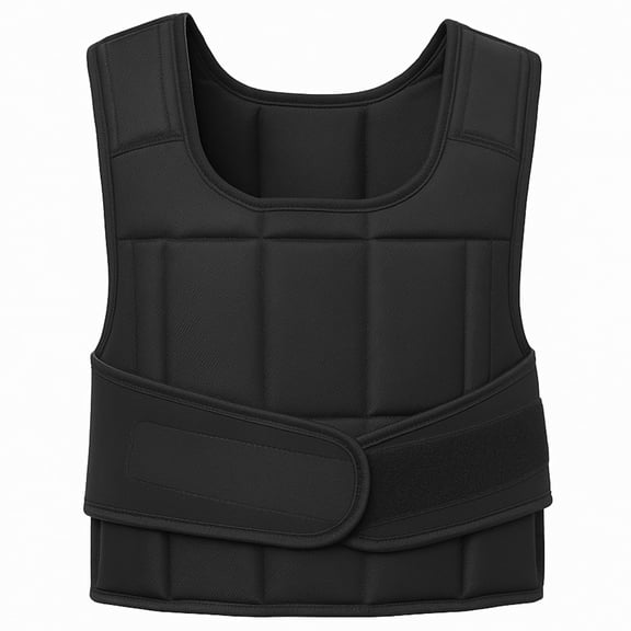 Adjustable Weighted Vest 10 lb, 18 Levels, 8oz Increments, Neoprene Soft Weight Vest with Breathable Padding & Secure Hook & Loop Belt for Running, Cardio & Strength Training