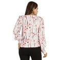 thumbnail image 4 of Moomaya Printed Tops For Women Button Down Full Sleeve Casual Shirt Blouse, 4 of 9