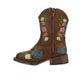 thumbnail image 3 of Roper Girls Bailey Floral Square Toe Cowboy   Mid Calf Boots, 3 of 5
