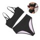 thumbnail image 4 of Greeniant Traje de baño de cintura alta, traje de baño cómodo para mujer, conjunto de traje de baño transpirable con forro desmontable para nadar al Chalecos y chalecos No.1 Greeniant OD010776-01, 4 of 6