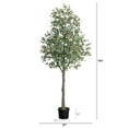 thumbnail image 4 of Nearly Natural Potted Eucalyptus Artificial Tree - 12' - Green, 4 of 8