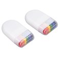 thumbnail image 1 of 2Pcs Flag Face Paint 6 Colors Rainbow Stripe Fan Brush Stick Face Body Paint for Festivals Celebrations Party, 1 of 4