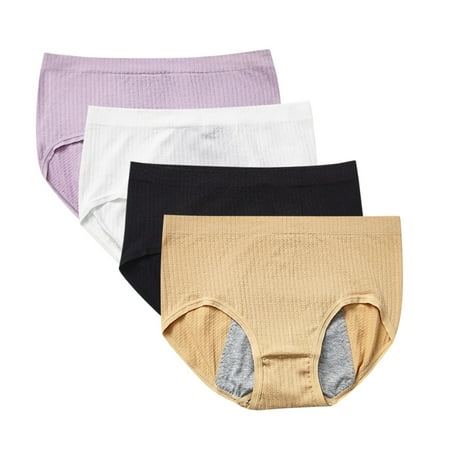 

4PCWomen s Underwear Widened Version Midwaist Three -Side Of Underwear Layer