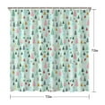thumbnail image 5 of Light Blue Christmas Tree Pattern Shower Curtain 72"x72" ,Bathroom Decorative Shower Curtains Set with 12 Hooks,Modern Waterproof Washable Shower Curtain, 5 of 6
