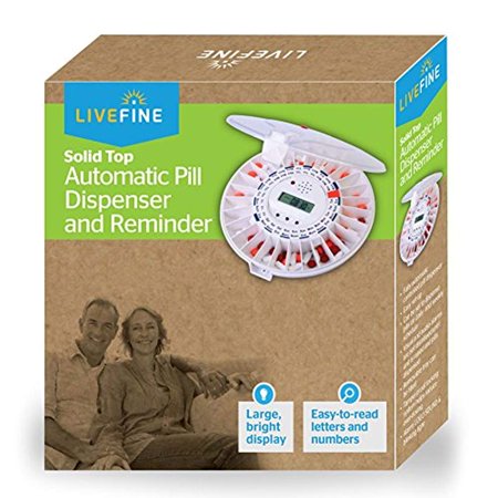 LiveFine Automatic Pill Dispenser, 28-Day Electronic Medication