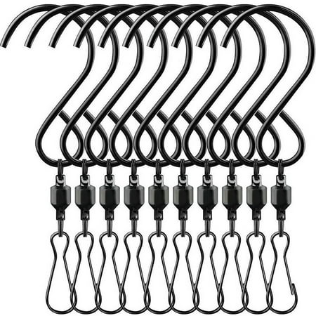 

50PCS Jieowen Swivel Clip Hanging Hooks Stainless Steel Hooks for Hanging Wind Chimes Outdoor Rotating Home Garden Decor