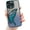 Blue, variant on Chrome Case for Women/Girls, Gradient Glitter Butterfly Quicksand Plating Clear Phone Cases for iPhone Compatible with iPhone 12, Black