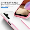 thumbnail image 3 of Ancove for Samsung Galaxy A14 5G Phone Case with [Tempered Glass Screen Protector], Military Grade Shockproof Heavy Duty Rugged Shockproof Protective Case for Galaxy A14 5G,White+Pink, 3 of 7