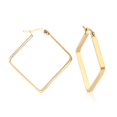 thumbnail image 1 of A Pair Of Fashion Exaggerated Earrings Geometric Rhombus Earrings Stainless Steel Earrings Niche Titanium Steel Earrings Large Earrings For Women (Gol, 1 of 2