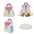 thumbnail image 5 of URSOFINE Lightweight Color Block Drawstring Backpack Cute Mini Backpack Casual Daypack, 5 of 7