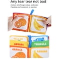 thumbnail image 4 of Interactive Sensory Cloth Book with Educational Animal Traffic Fruit and Designs for Early Learning Development, 4 of 6