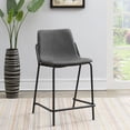 thumbnail image 2 of Earnest Upholstered Counter Chair Grey (Set of 2), 2 of 12