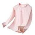 thumbnail image 1 of WEIYLL Graphic Tees for Girls Long Sleeve Solid Athletic Ice Silk Sunscreen Summer Quick Dry Child Tee Tops for 4-5 Years, 1 of 3