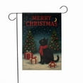 thumbnail image 3 of ViciArt Merry Christmas Cat Garden Flag – 12" x 18" Holiday Outdoor Yard Banner, Polyester Christmas Decor, 3 of 5