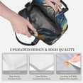 thumbnail image 3 of Uemuo Vintage Starry Sky Labrador Printed Lunch Bag Lunch Box Reusable Insulated Lunch Tote Bag, Leakproof Thermal Cooler Sack Food Handbags Case High Capacity, 3 of 5