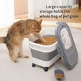 thumbnail image 3 of Freeship Collapsible Cat Dog Food Storage Container Folding Pet Food Container With Lids Sealing Box kitchen Grain Storage Boxes ShopWise Round, 3 of 12