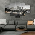 thumbnail image 4 of TISHIRON 5PCS Framed Canvas Wall Art Set,60"x40" Richmond, Virginia Panoramic Cityscape Canvas Art Decor, 4 of 7