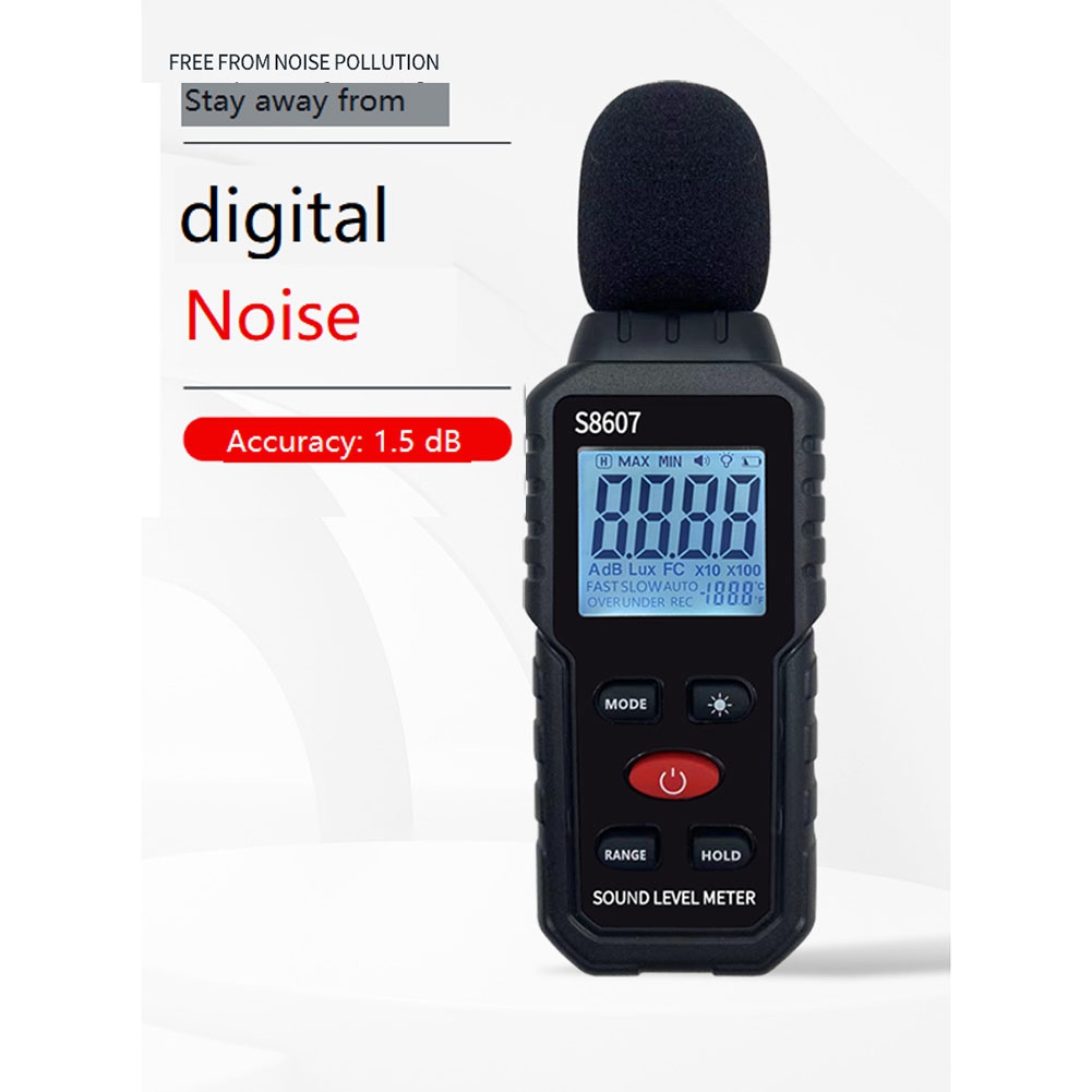 Digital Sound Level Noise Meter Measurement 30-130DB DB Decibel Detector Audio Tester Metro Diagnostic Tool - image 3 of 10