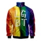 thumbnail image 2 of Chaqueta con cremallera y estampado 3D de arcoíris LGBT para hombres y mujeres, chaqueta holgada de manga larga con estampado del Día del Orgullo Gay, chaqueta con personalidad, top de calle, 2 of 5