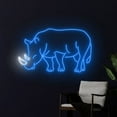 thumbnail image 3 of Handmadetneonsign Rhinoceros Neon Sign, Rhinoceros Led Sign, Rhinoceros Led Light, Animal Neon Sign, 3 of 5