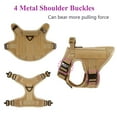 thumbnail image 3 of Reflective Dog Harness with 4 Metal Buckles Military Tactical Pet Training Vest Harnesses Leash Collar Large Dogs Accessories, 3 of 5